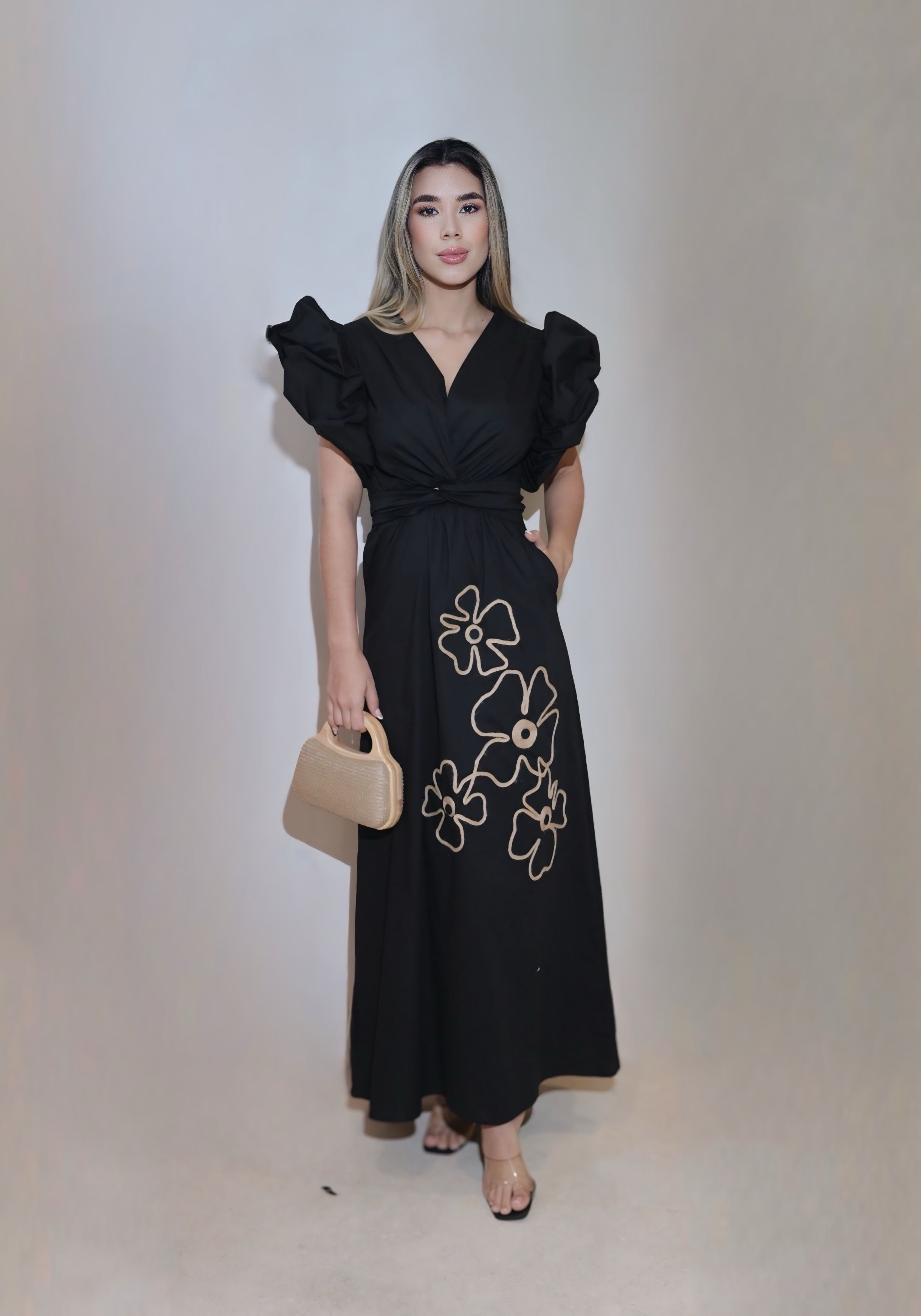 Vestido Maxi Detalles En Yute