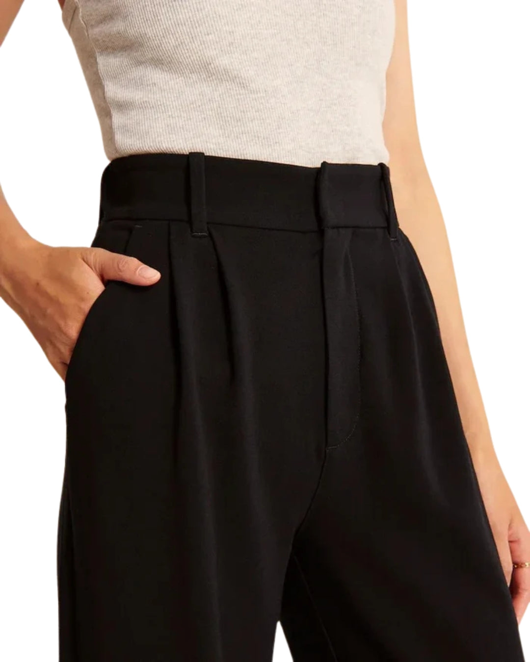Pantalones Clásicos de Pierna Ancha para Mujer