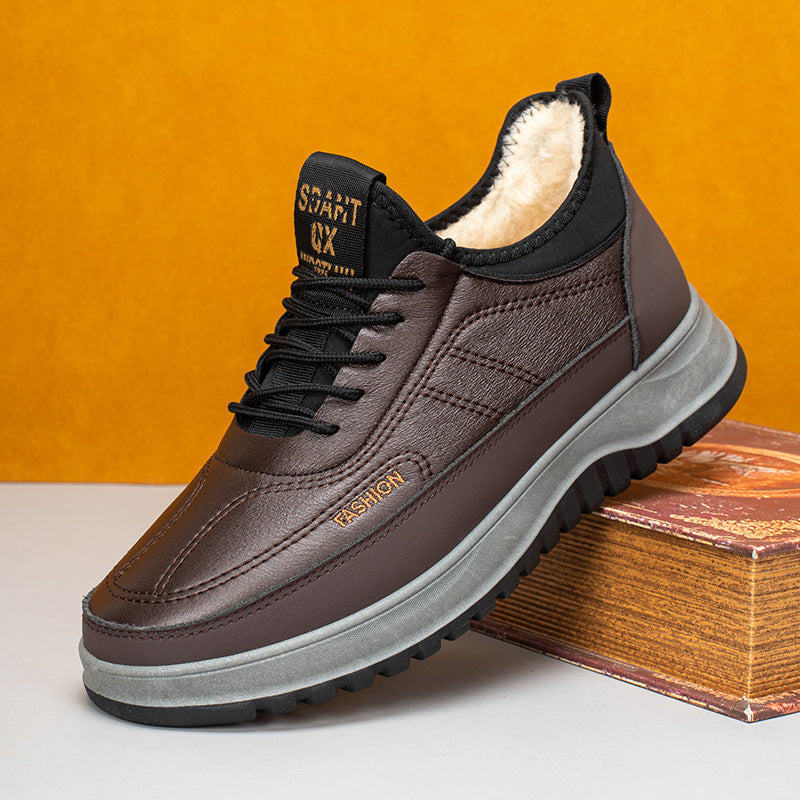 Zapatillas deportivas, de piel auténtica