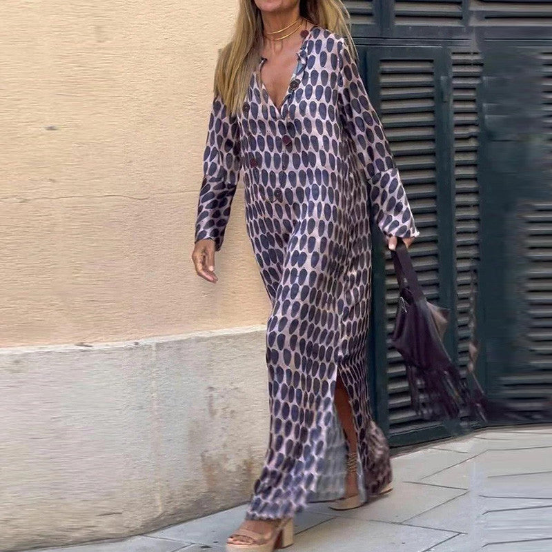 Vestido Elegante con Estampado (LIQUIDACIÓN)