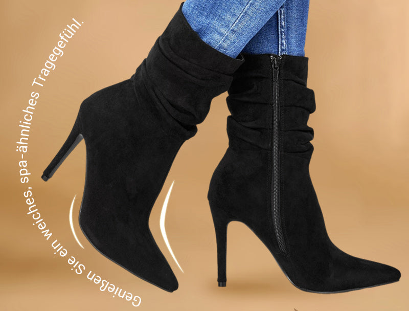 Botines de tacón puntiagudo