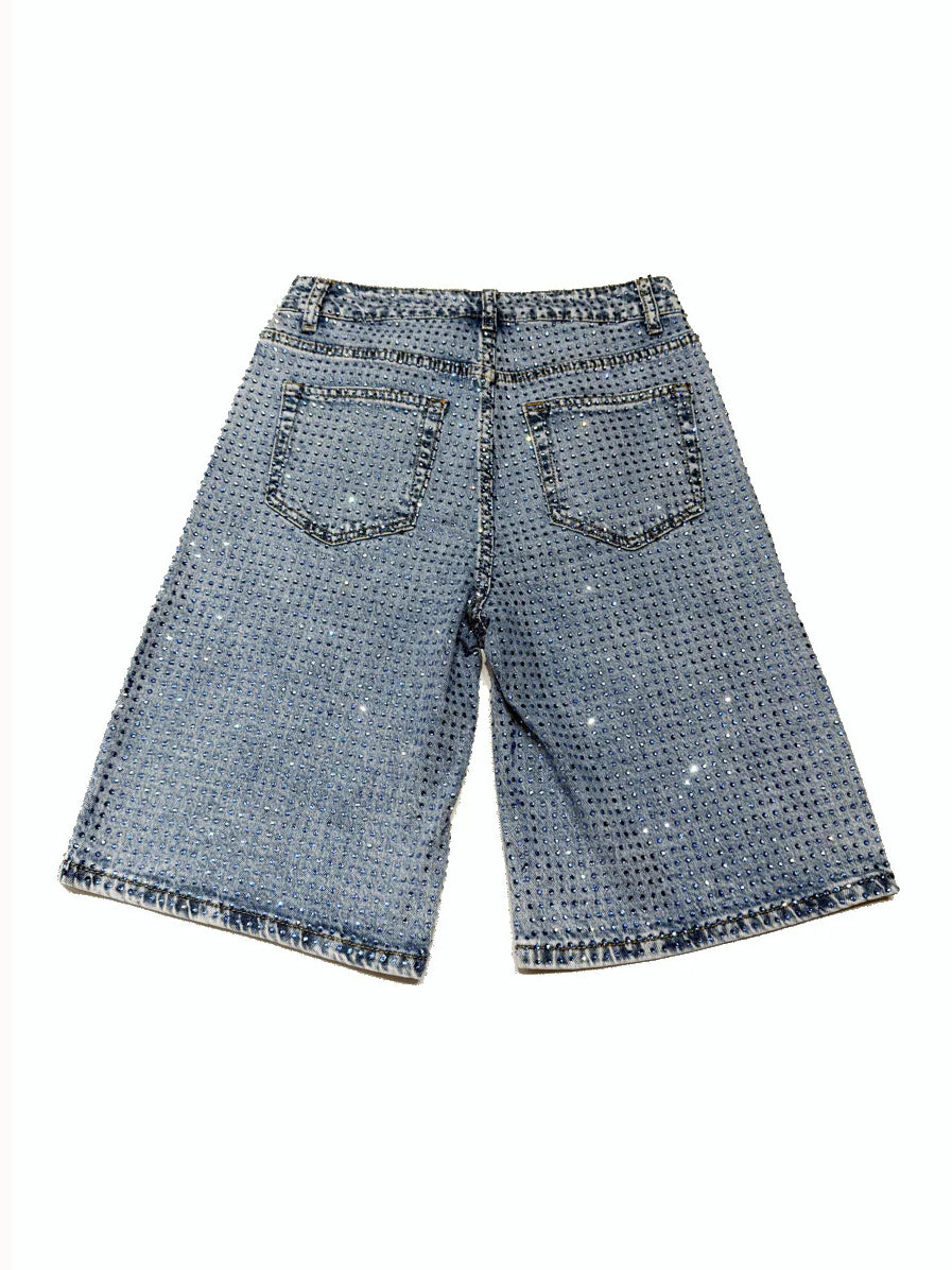 Shorts de Mezclilla con brillantes