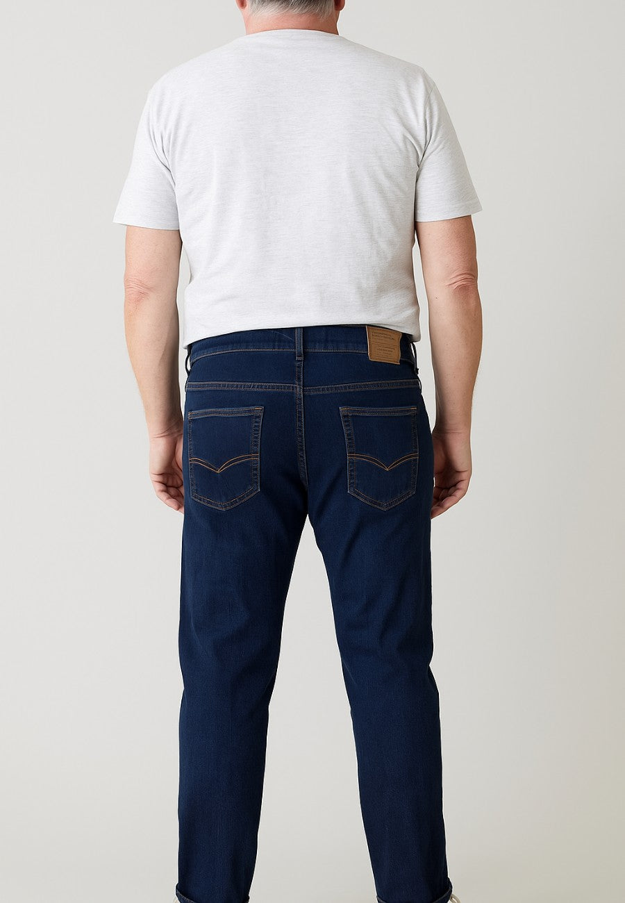 Pantalón Tejano Elástico 4 Estaciones (de tiro alto) de T'estimu Moda Hombre