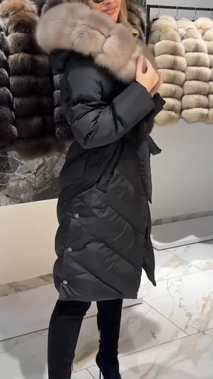 ABRIGO CON CULLO DE PIEL