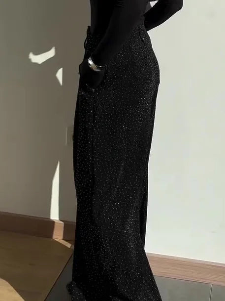 Pantalón anchos con lentejuelas