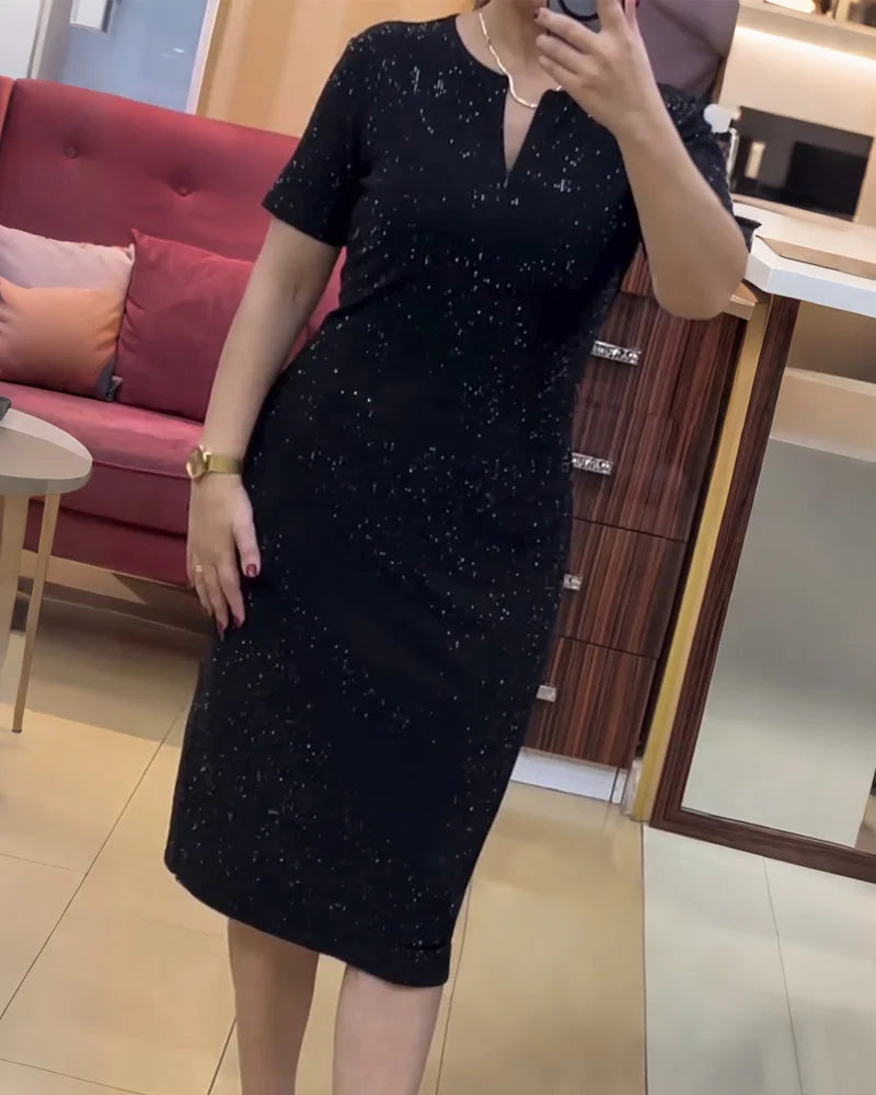 Vestido Recto Brillante Lina