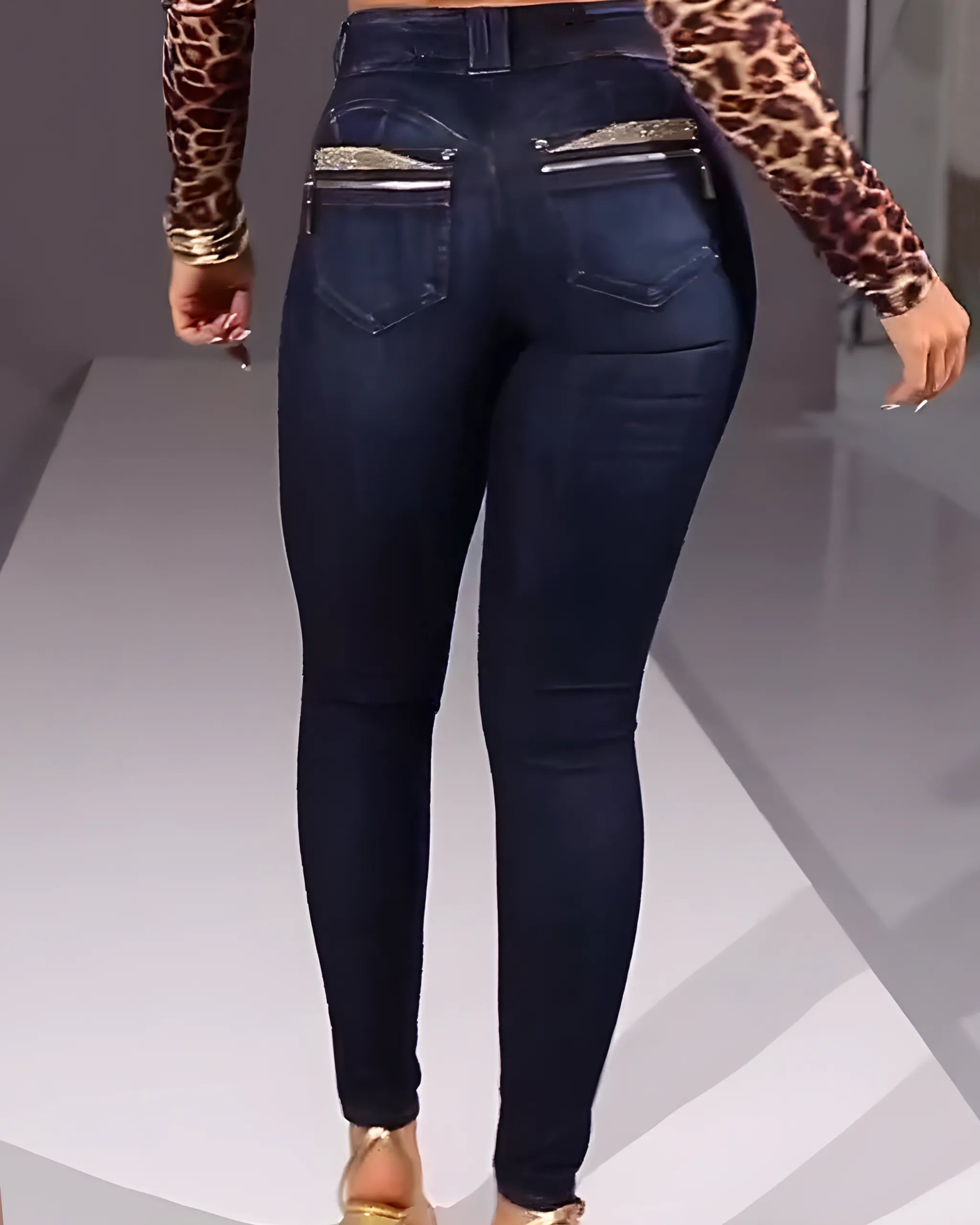 Jeans Glam Con Pedrería