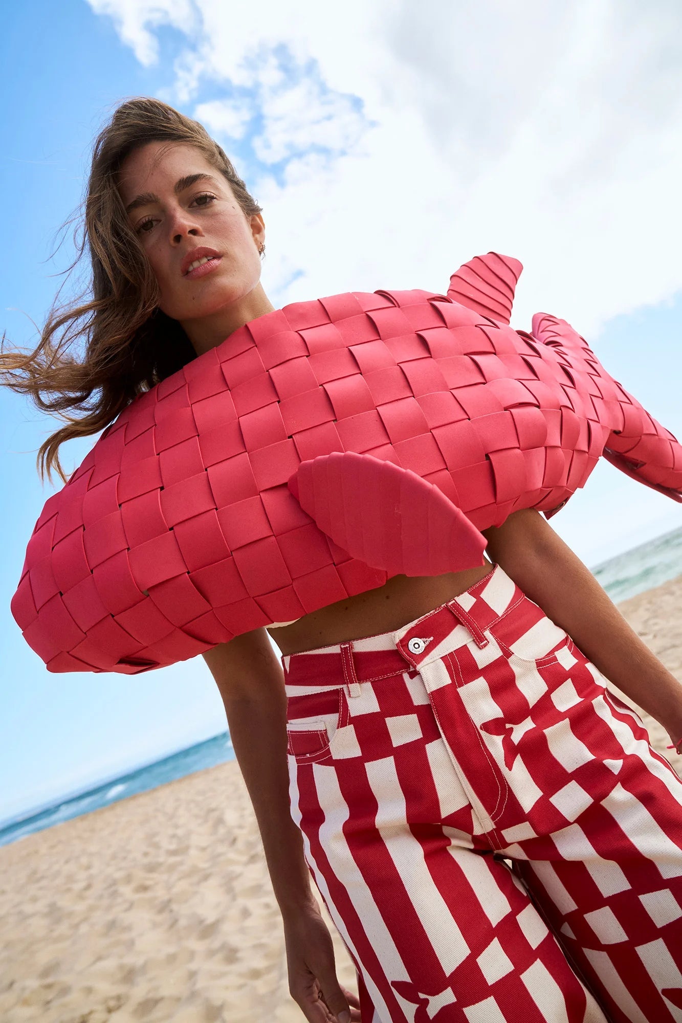 Pantalón Estampado Rallas y Peses