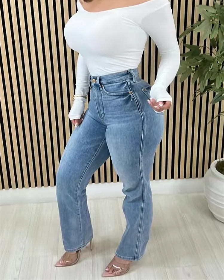 Jeans Tamara de Tiro Alto