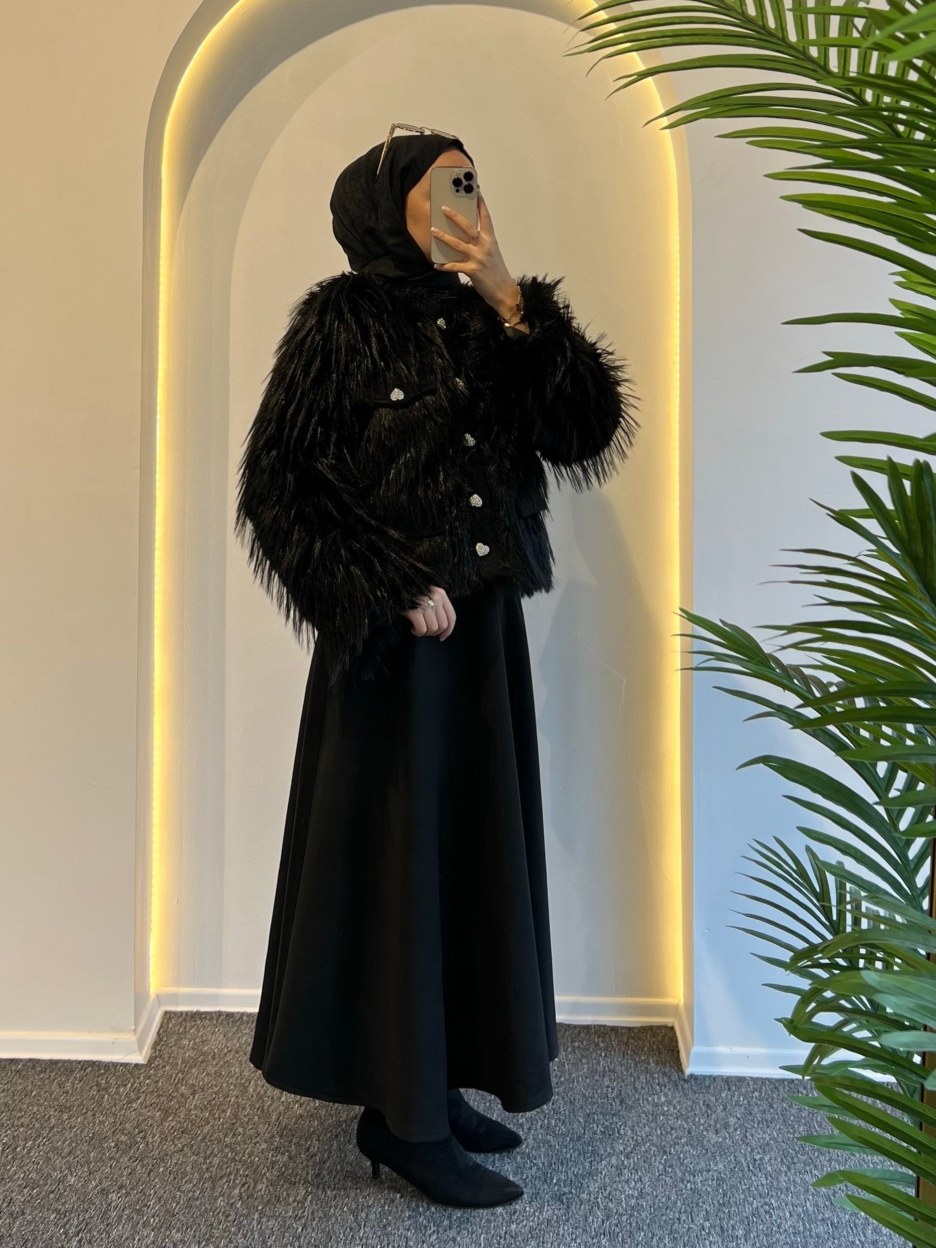 chaqueta de piel de diamante