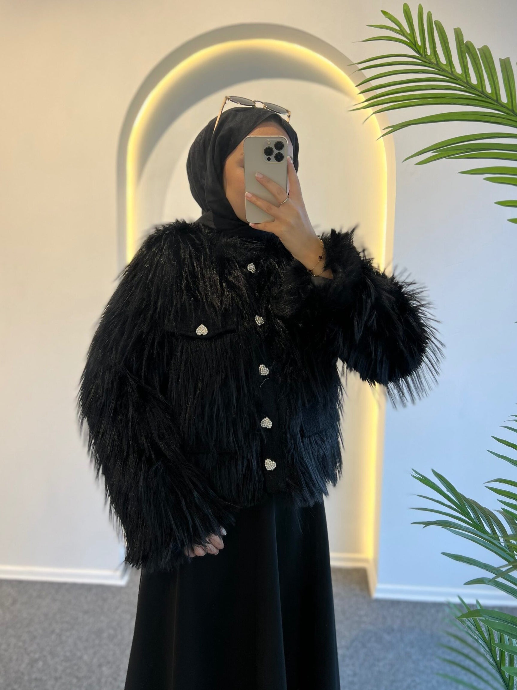 chaqueta de piel de diamante