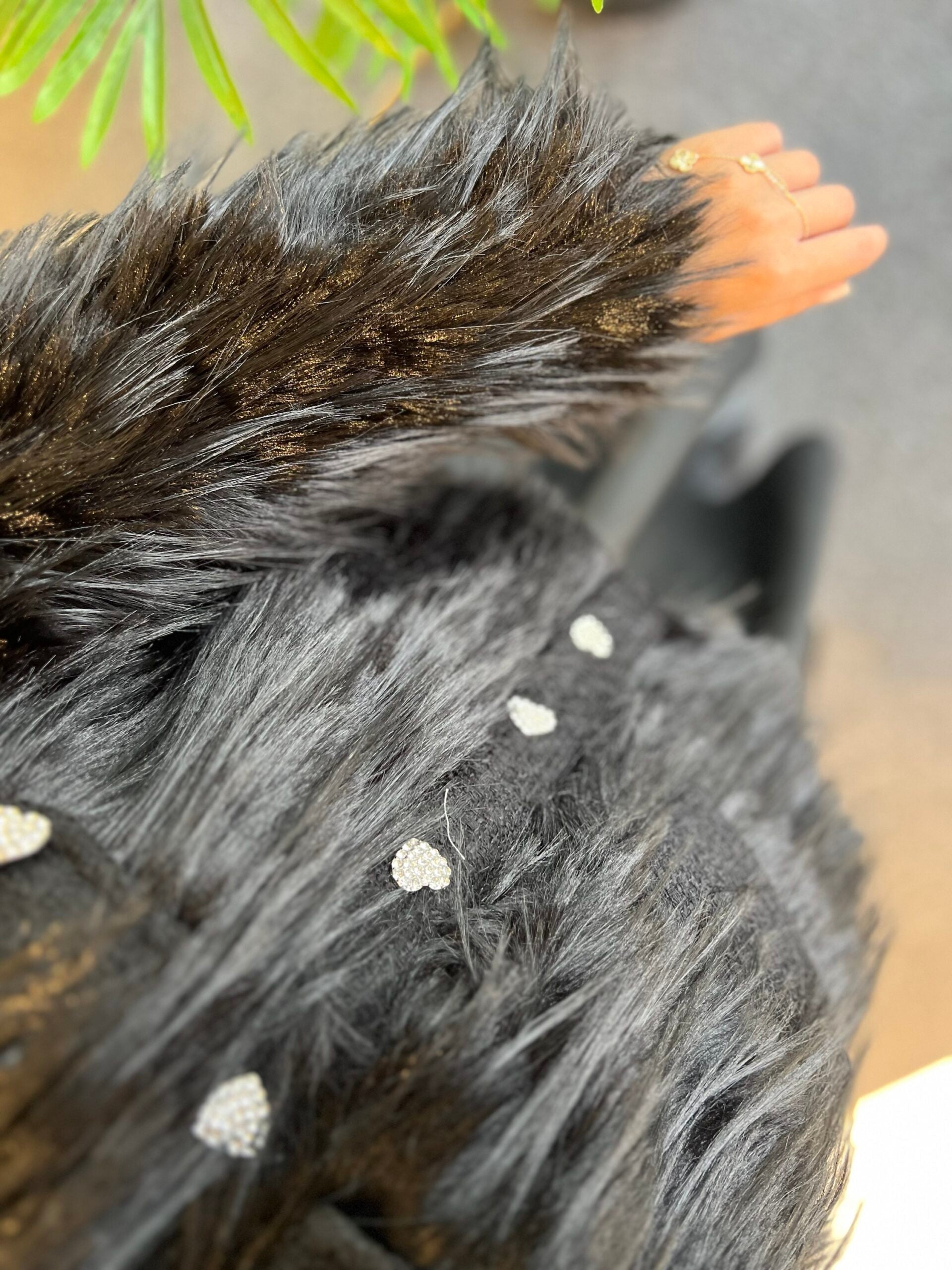 chaqueta de piel de diamante