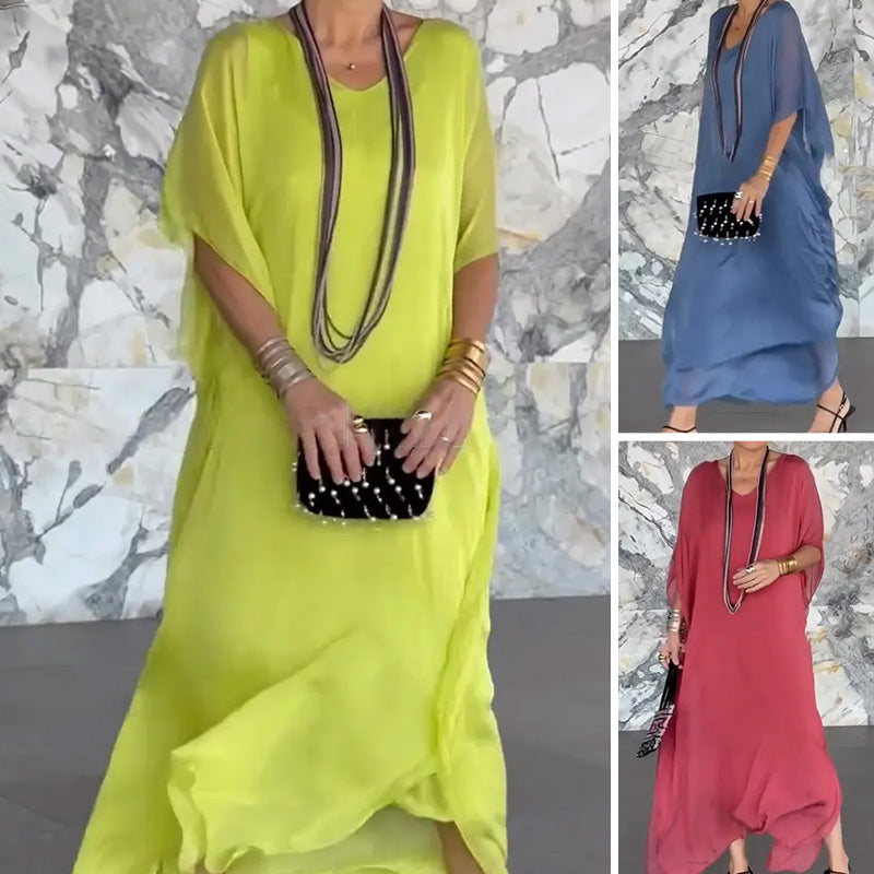 Vestido transpirable con cuello en V