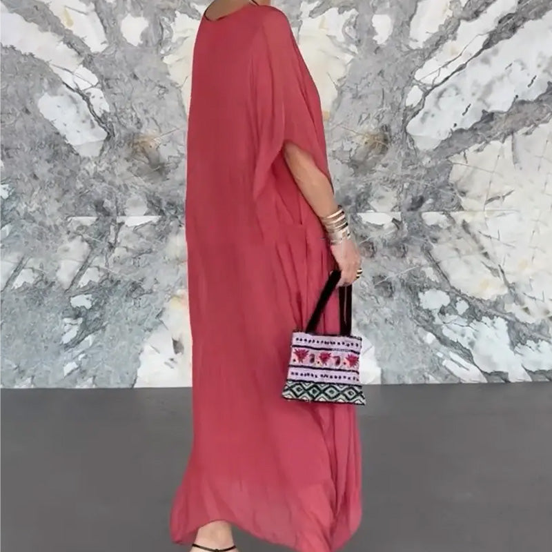 Vestido transpirable con cuello en V