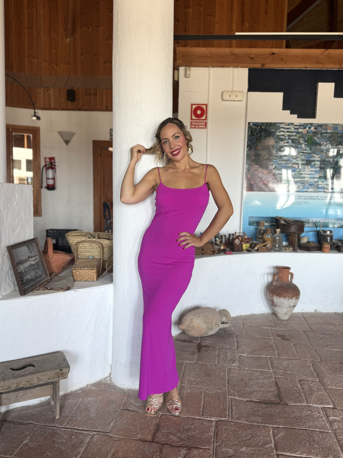 Vestido Fedra Fucsia