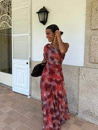 Vestido largo tie dye