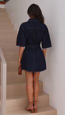 Raz Mini Dress - Dark Denim - Billy J