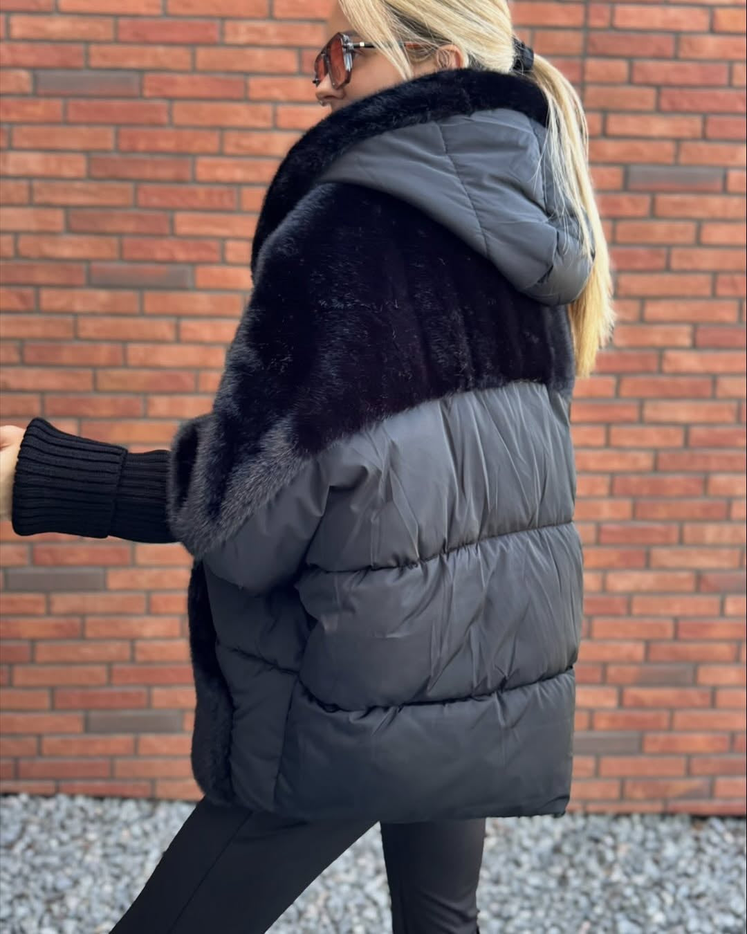 Chaqueta acolchada con capucha Lorna