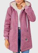 Chaqueta polar con capucha Camila