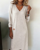 Vestido midi de punto suave Ana