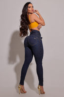 Jeans Moldeador Con Cinto Denim