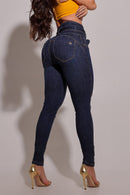 Jeans Moldeador Con Cinto Denim