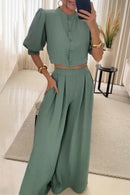 Conjunto Casual de Rallas Elif