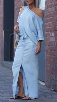 Traje De Mezclilla De Tencel