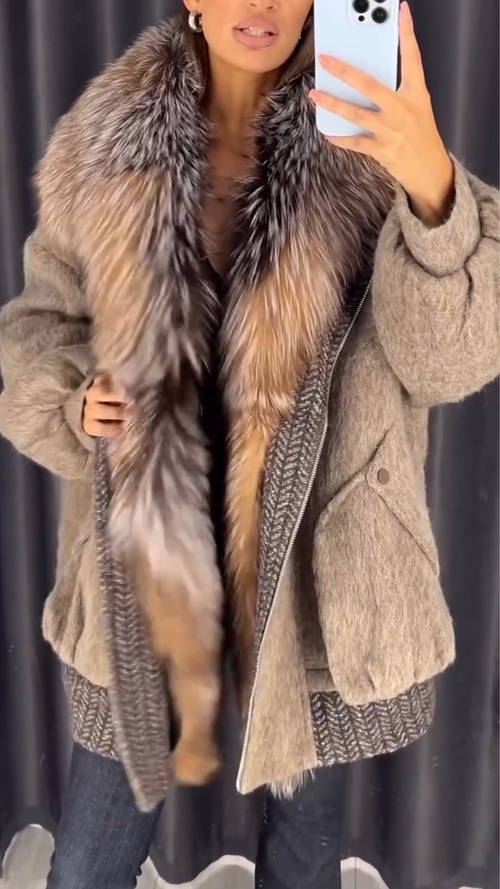 Maxi Chaqueta De Felpa