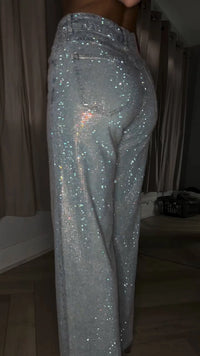 Jeans Con Lentejuelas Glam