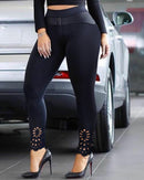 Pantalón cintura elástica asimétrico