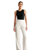 Pantalones Clásicos de Pierna Ancha para Mujer