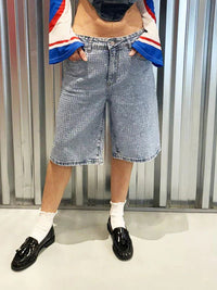 Shorts de Mezclilla con brillantes