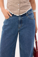 Jean Bella holgado de talle medio