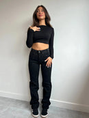 Vaqueros rectos brillantes Linda