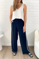 Pantalones de mezcla de lino Courtney