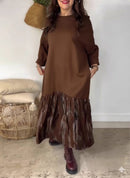 vestido largo llamativo Leany