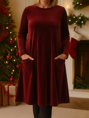 Vestido Midi de Terciopelo