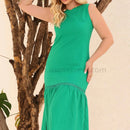 Vestido largo de lino