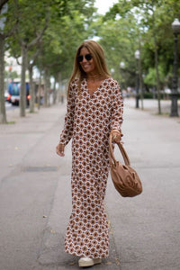Vestido Elegante con Estampado (LIQUIDACIÓN)