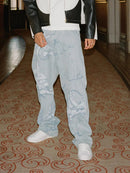 Vaqueros Lavados con Estampado Cupido