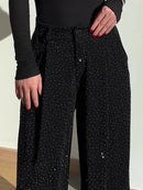 Pantalón anchos con lentejuelas