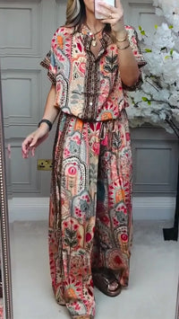 Conjunto Estampado Bohemio Floral