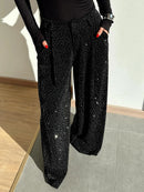 Pantalón anchos con lentejuelas