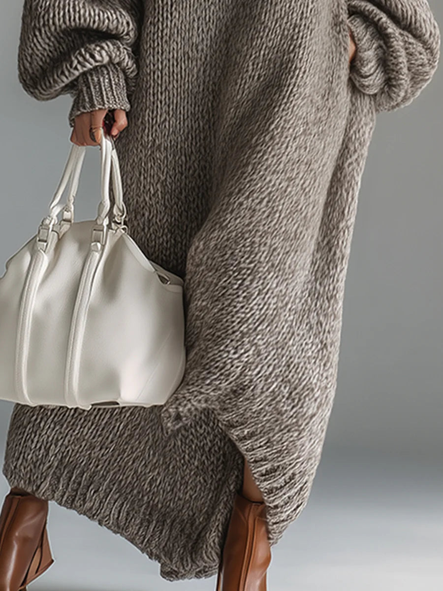 Vestido Largo Estilo Suéter