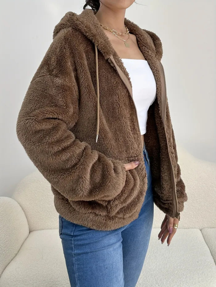 Chaqueta con capucha otoño e invierno