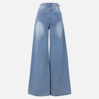 Vaqueros irregulares con diamantes