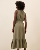 Vestido sin Mangas y Volantes Ligeros