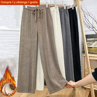 Pantalones Casuales Acanalados