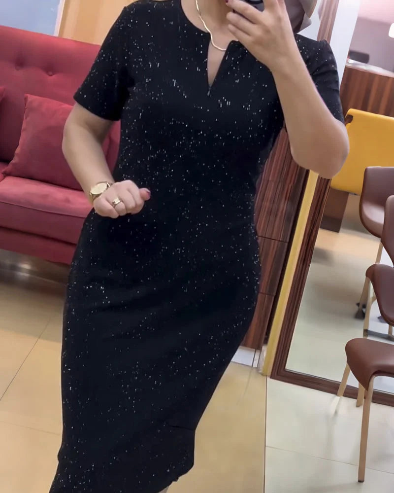 Vestido Recto Brillante Lina